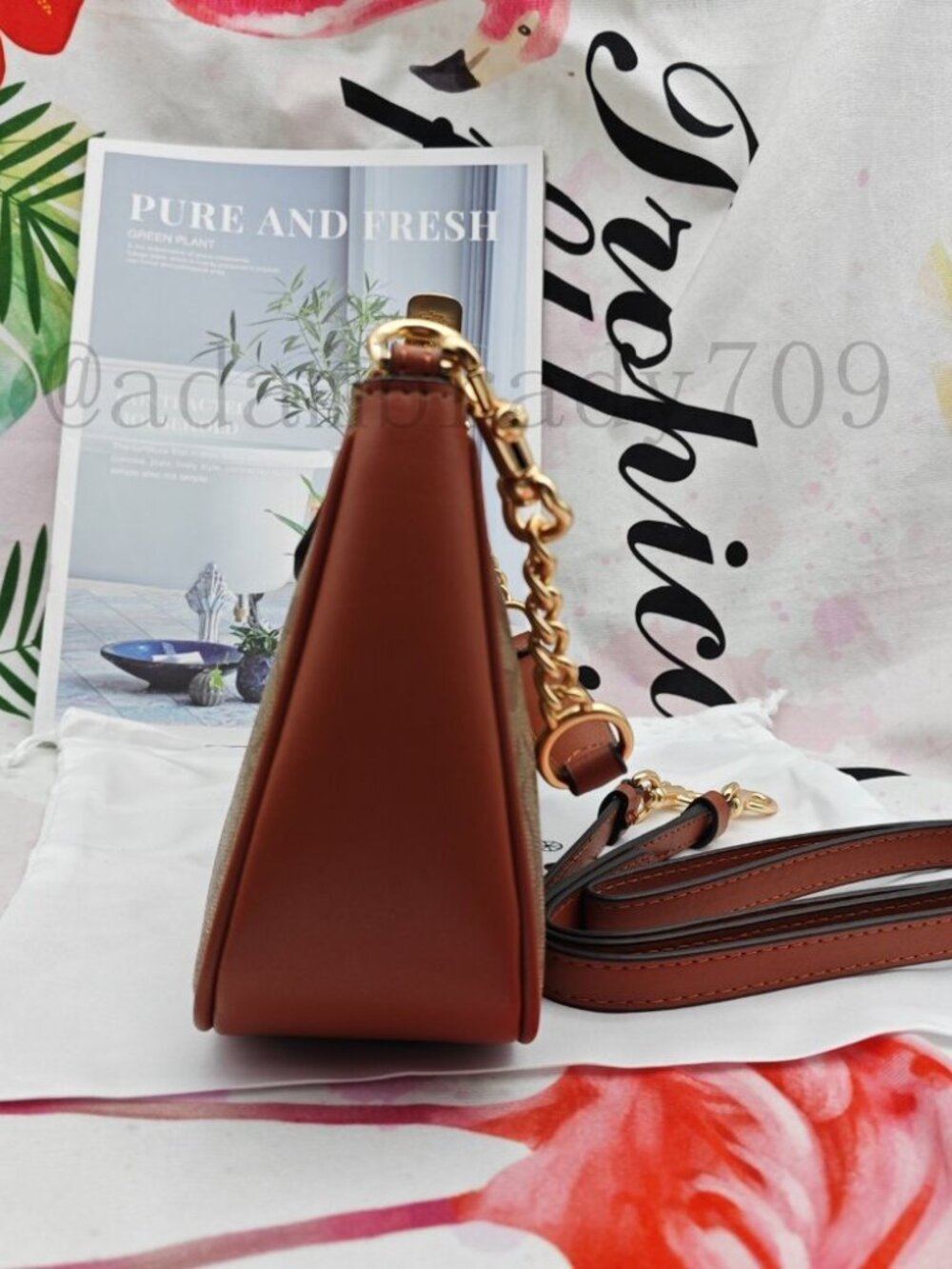 🥁🥁🥁Coach Teri shoulder bag brown - Picture 5 of 9